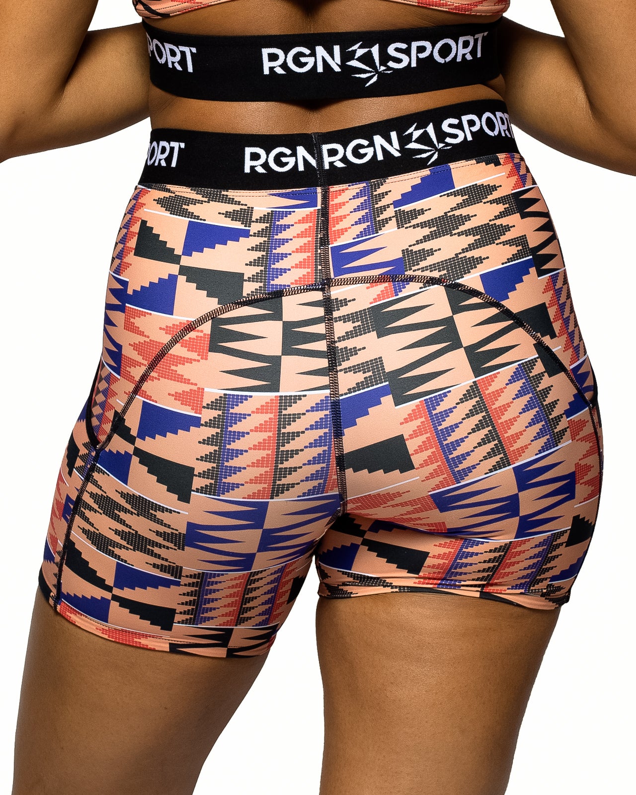 RGN Signature Pink Kente Shorts