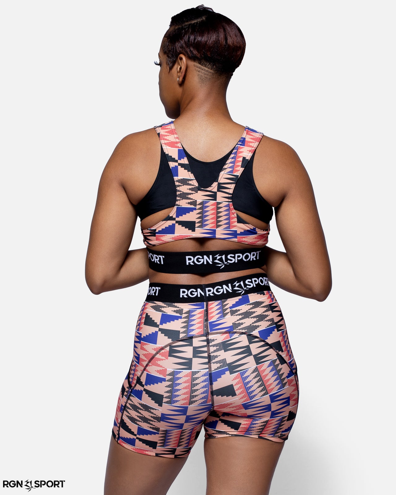 Lift Pink Kente Sports Bra