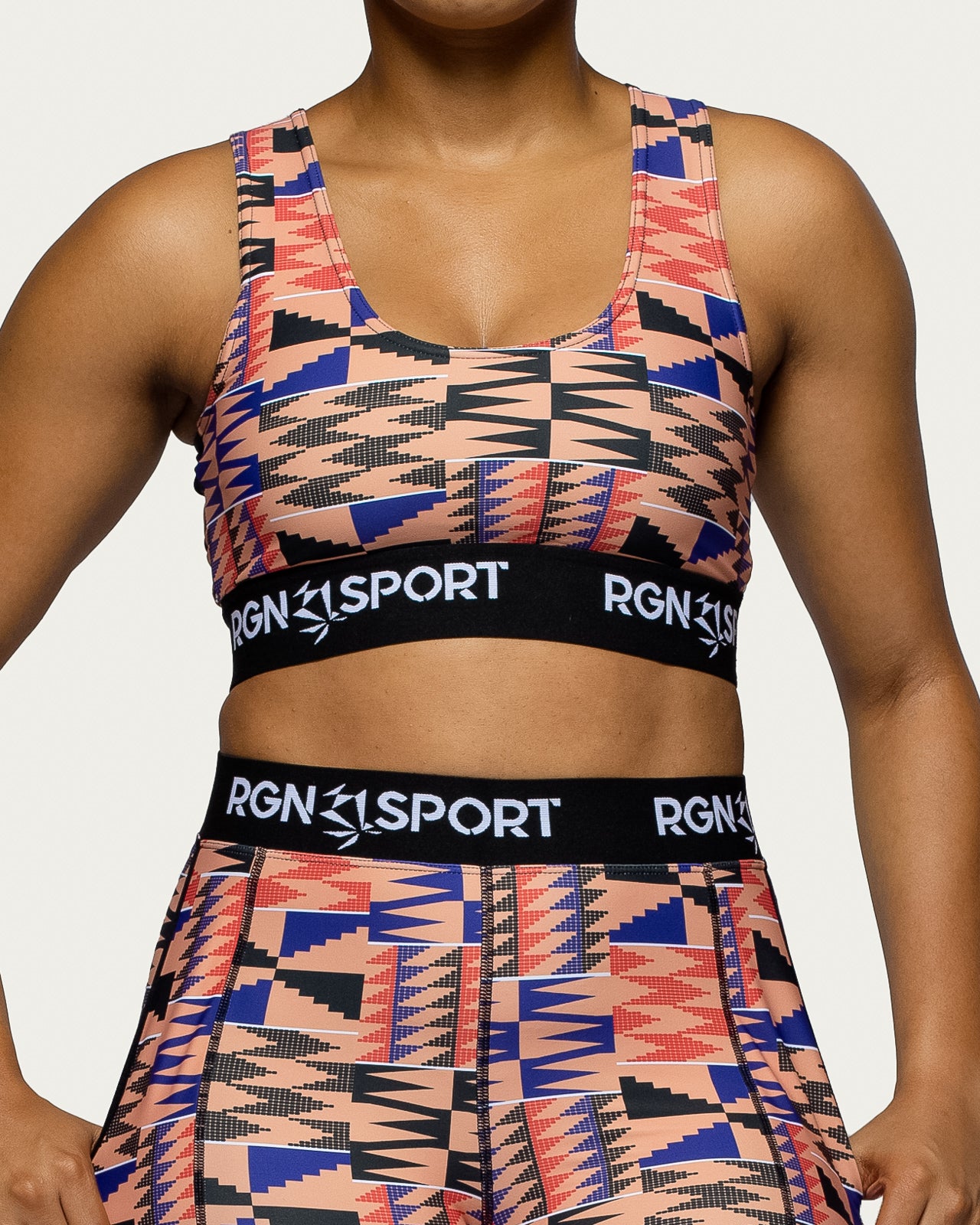 Lift Pink Kente Sports Bra