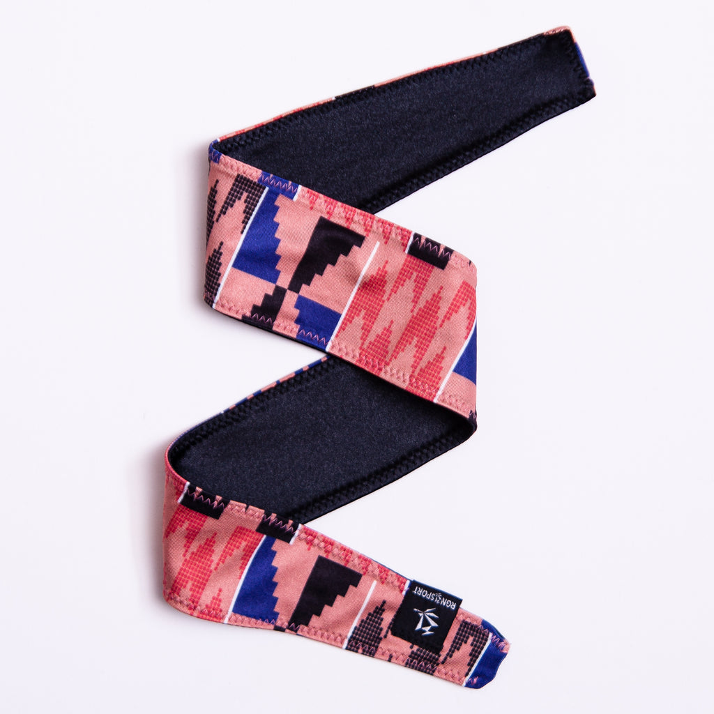 Pink Kente Tie Headband