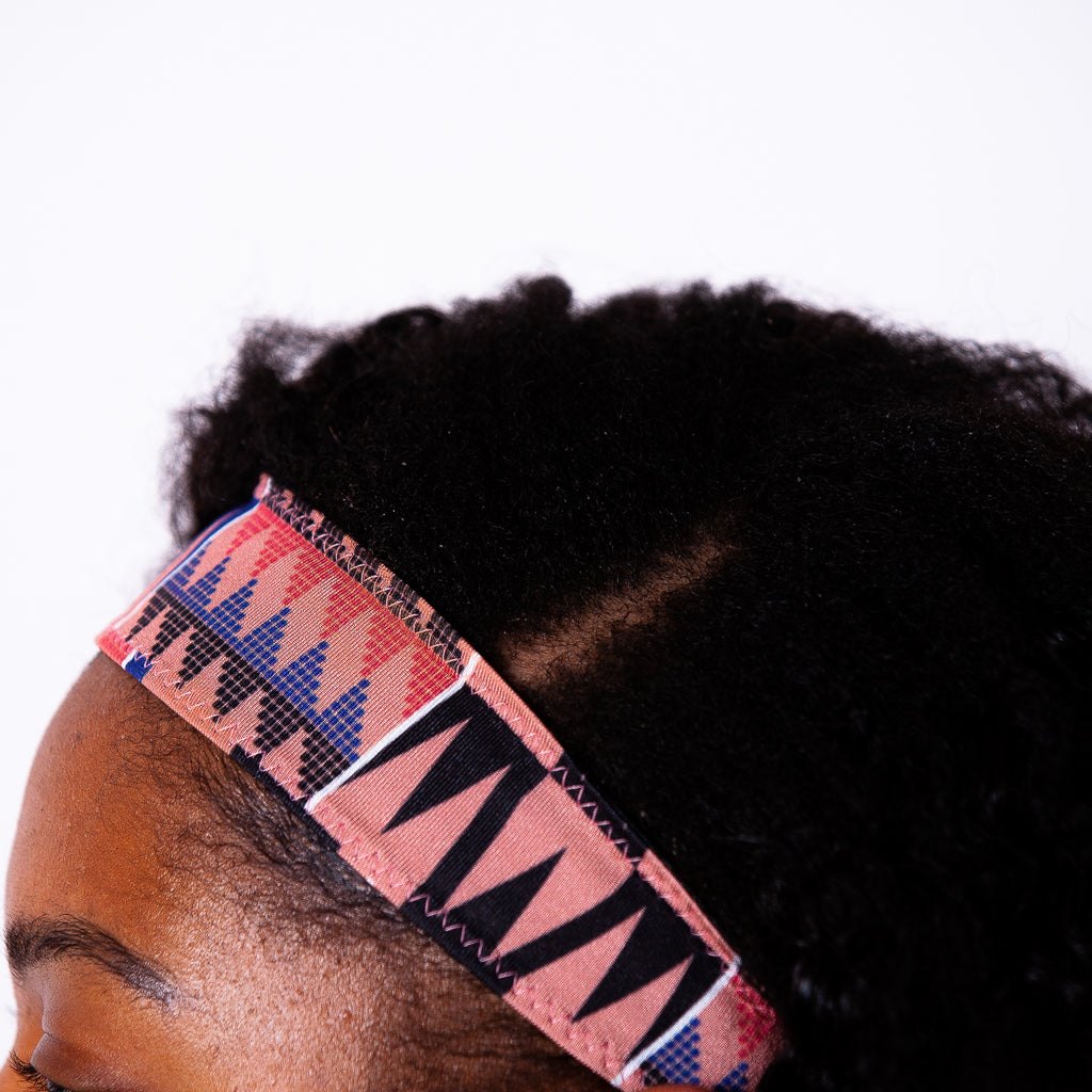Pink Kente RGN Headband